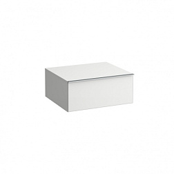 Шкаф Space 58,5х51,8х24,9 см, матовый белый, ручки алюминий, 1 ящик, подвесной 4.1113.1.160.100.1 Laufen